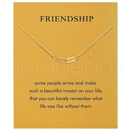 Friendship Brass Pendant Necklaces FS-WGE2002-07-1