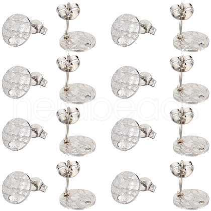 SUNNYCLUE 50Pcs 304 Stainless Steel Stud Earring Findings STAS-SC0008-57P-1