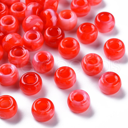 Acrylic European Beads MACR-S375-002B-05-1