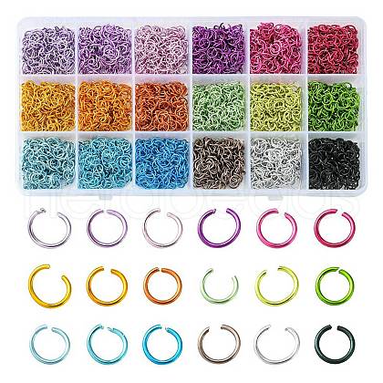 36G 18 Colors Aluminum Wire Open Jump Rings FIND-FS0001-82-1