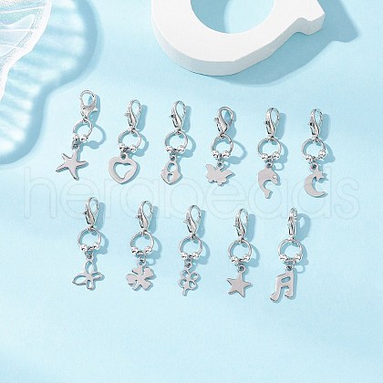 304 Stainless Steel Pendant Decorations HJEW-JM03279-1