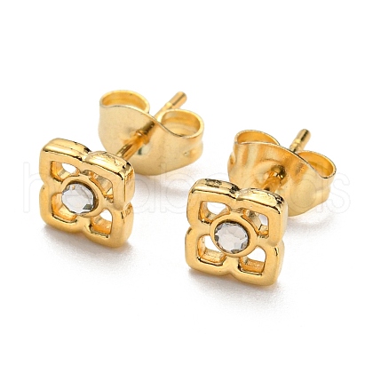 Vacuum Plating 304 Stainless Steel Stud Earrings STAS-D087-14G-1