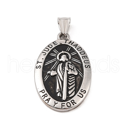 304 Stainless Steel Pendants STAS-S122-07AS-1