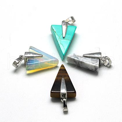 Natural & Synthetic Mixed Stone Pendants G-R435-62-1