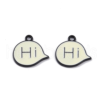 Alloy Enamel Charms ENAM-R149-01B-EB-1