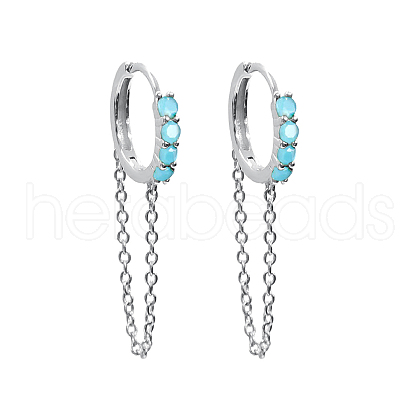 S925 Sterling Silver Circle Hoop Earrings TY5498-8-1