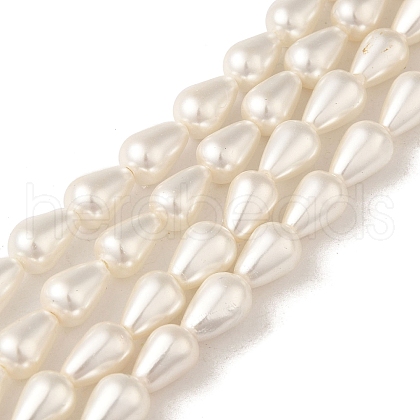 Electroplate Shell Pearl Beads Strands BSHE-G010-6x9mm-01A-1