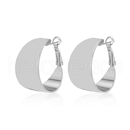 Brass Hoop Earrings FS-WG1287F-08-1
