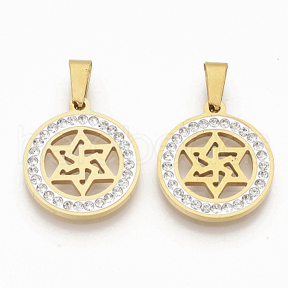 201 Stainless Steel Pendants STAS-N089-40G-1