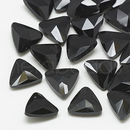 Pointed Back Glass Rhinestone Cabochons RGLA-T087-12mm-02-1