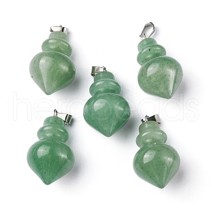 Natural Green Aventurine Pendants G-G998-C07-1