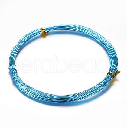Round Aluminum Craft Wire AW-D009-0.8mm-10m-16-1