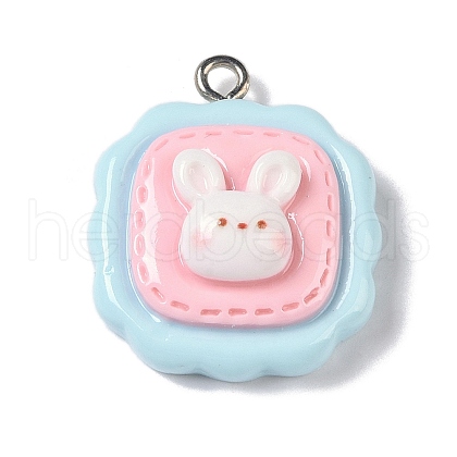 Opaque Resin Pendants RESI-S403-04A-1