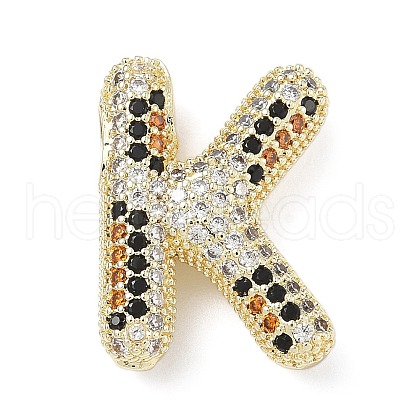 Brass Micro Pave Cubic Zirconia Pendants KK-Z108-02G-K-1