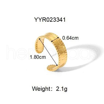 Stainless Steel Cuff Open Rings for Women GR5544-1-1