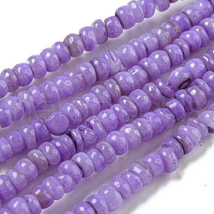Dyed Natural Freshwater Shell Beads Strands X1-BSHE-G039-07B-1