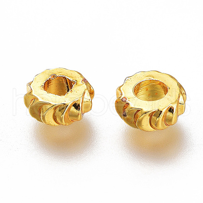 Brass Spacer Beads KK-H103-04G-1