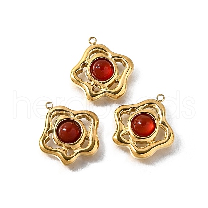 Natural Carnelian Pendants STAS-F318-08B-G-1