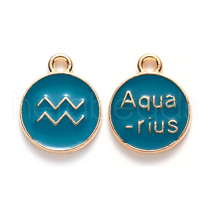 Alloy Enamel Pendants ENAM-S124-01A-05J-1