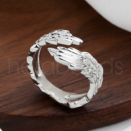 Wing Brass Adjustable Cuff Rings FS-WG2AEB3-01-1