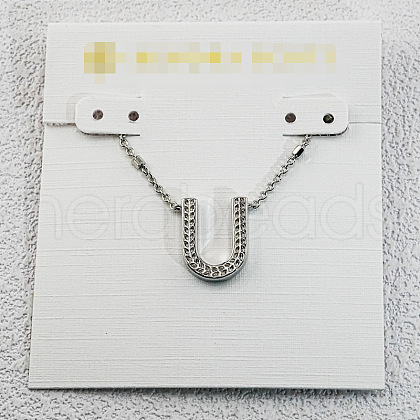 Brass Initial Pendant Necklaces for Women FS-WG8E27F-47-1