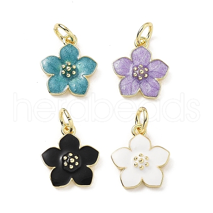 Brass Enamel Charms KK-Z114-23G-1