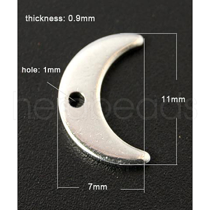 Tarnish Resistant 201 Stainless Steel Stamping Blank Tag Pendants STAS-Q062-1