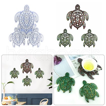 DIY Sea Turtle Wall Decoration Silicone Molds DIY-M045-05-1