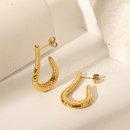 304 Stainless Steel Stud Earrings for Women EJEW-K302-08G-1