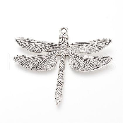 Tibetan Style Alloy Big Pendants TIBE-S302-01AS-NR-1