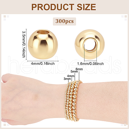 Brass Beads KK-PH0036-67G-1