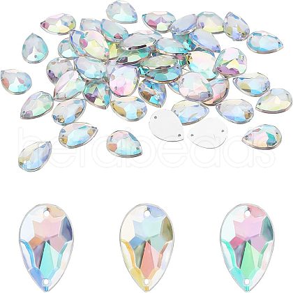 Fingerinspire 250Pcs Sew on Rhinestone OACR-FG0001-13-1