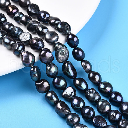 Natural Cultured Freshwater Pearl Beads Strands PEAR-N014-09A-04-1