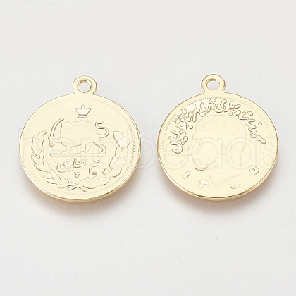 Brass Pendants KK-Q750-049G-1