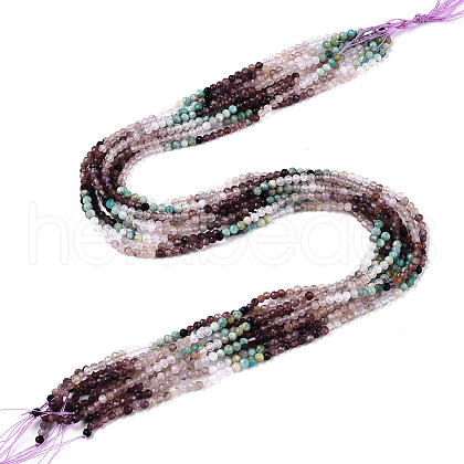 Natural Mixed Gemstone Beads Strands G-D080-A01-02-21-1