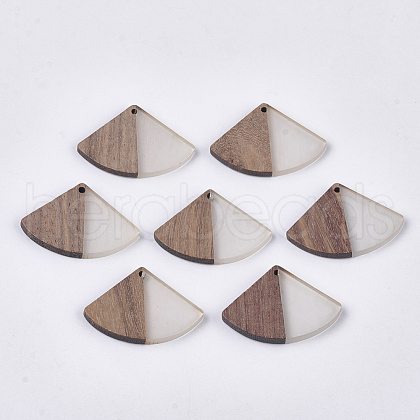 Resin & Walnut Wood Pendants RESI-S358-86B-01-1