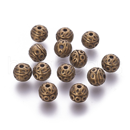 Tibetan Style Zinc Alloy Beads PALLOY-L230-01AB-RS-1