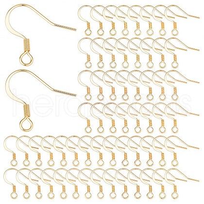 SUNNYCLUE 100Pcs 304 Stainless Steel French Earring Hooks STAS-SC0004-65-1