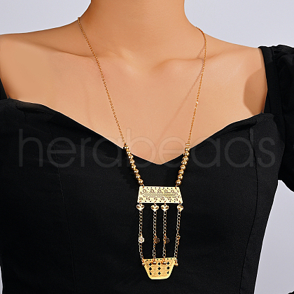 Heart and Geometric Shape Necklaces KJ8587-1