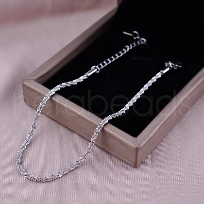 Stainless Steel Alloy Charm Anklets WG33B59-11-1