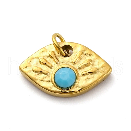 304 Stainless Steel Resin Charms STAS-E550-69G-1