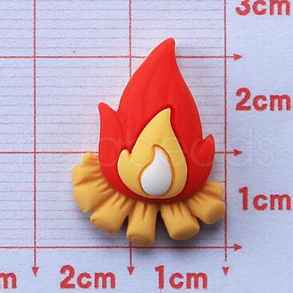 Camping Theme Opaque Resin Cabochons RESI-E027-04B-1