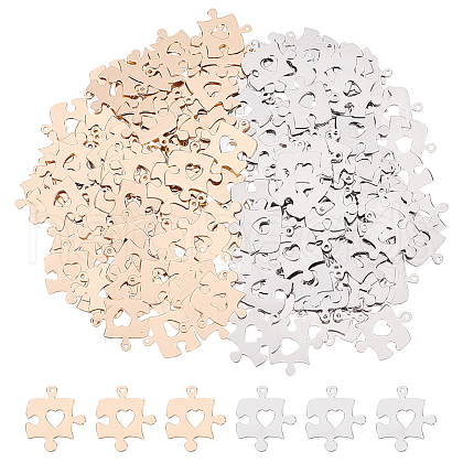 DICOSMETIC 200Pcs 2 Colors Brass Pendants KK-DC0002-36-1