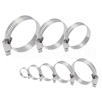 304 Stainless Steel Adjustable Worm Gear Hose Clamps STAS-UN0008-84P-1
