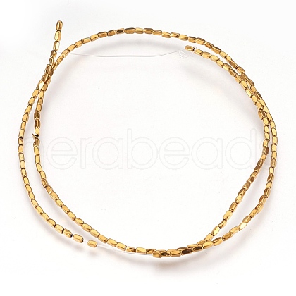 Electroplate Non-magnetic Synthetic Hematite Beads Strands G-I208-21-G-1