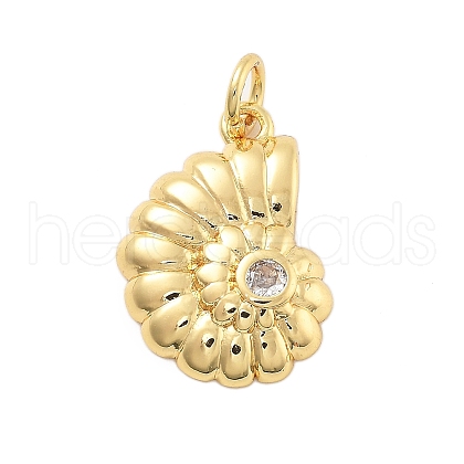 Brass Micro Pave Cubic Zirconia Pendants KK-L209-093G-1