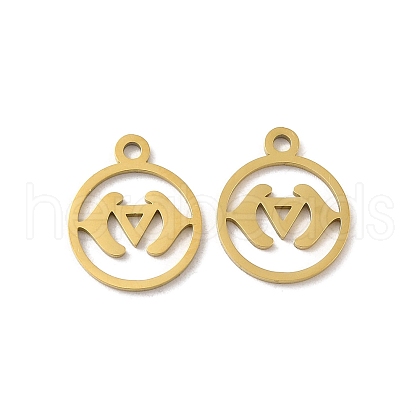 Ion Plating(IP) 304 Stainless Steel Charms STAS-J042-10G-1