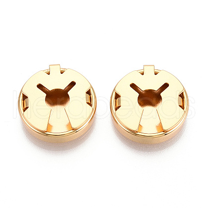 Brass Cufflinks KK-T074-63G-02-NR-1