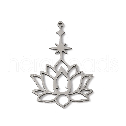 304 Stainless Steel Filigree Pendants STAS-K298-04P-1
