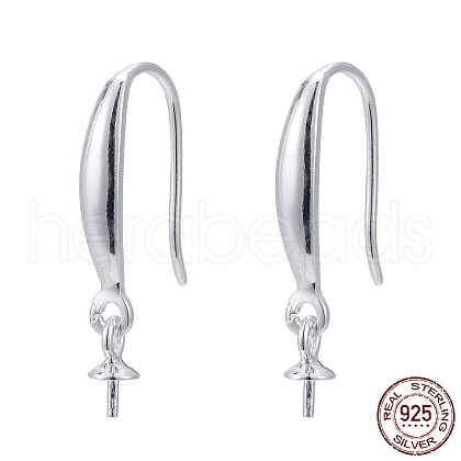 925 Sterling Silver Earring Hooks X-STER-E062-02S-1